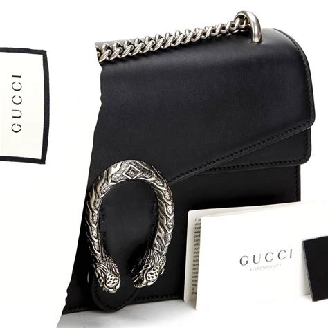 2016 gucci black calfskin small dionysus